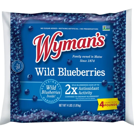 Wyman's of Maine Frozen Wild Blueberries, 4 lbs