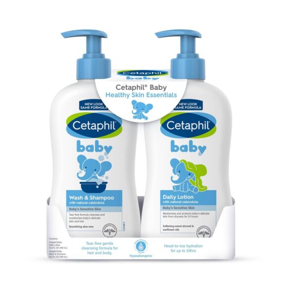 Cetaphil Baby Healthy Skin Essentials Kit 13.5 oz 2 Pack