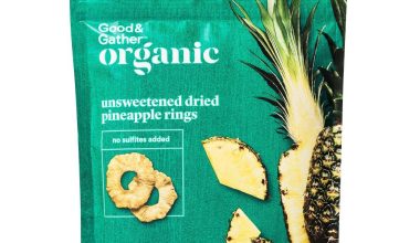 Good & Gather Organic Dried Unsweetened Pineapple Ring Snacks - 4oz