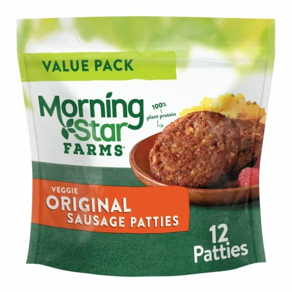 Morning Star Farms Frozen Meatless Sausage Patties Original - 12 Ct