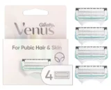 Venus for Pubic Hair & Skin Women's Razor Blade Refills - 4ct