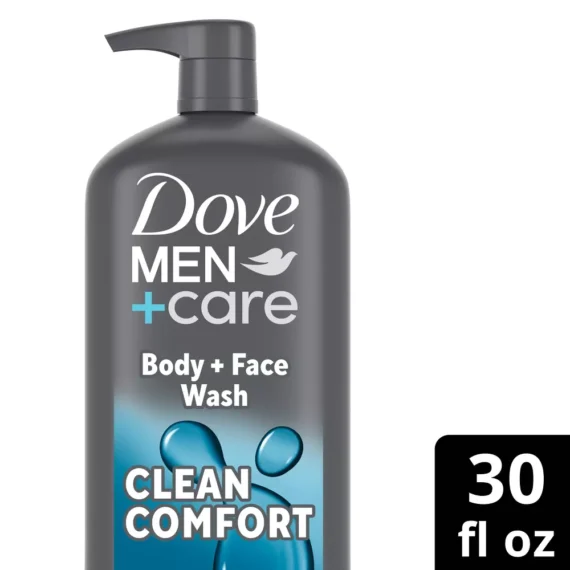 Dove Men+Care Clean Comfort Body Wash Pump - 30 fl oz