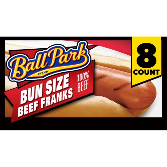 Ball Park Bun Size Beef Franks - 8ct