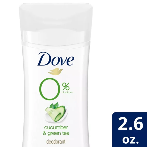 Dove Beauty 0% Aluminum Cucumber & Green Tea Deodorant Stick