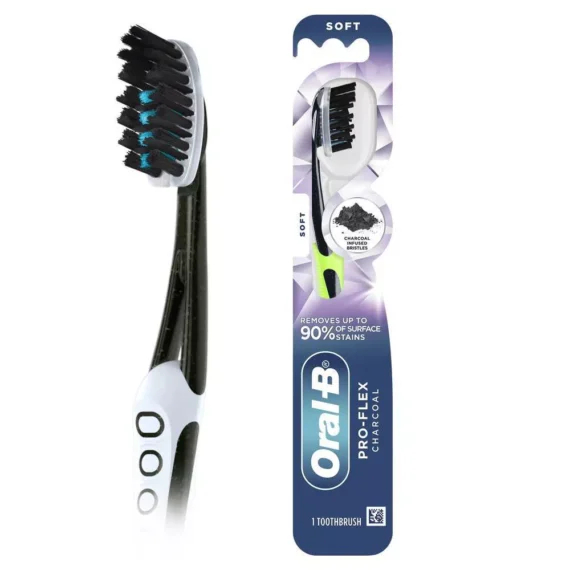 Oral-B Pro-Flex Charcoal Manual Toothbrush - Soft