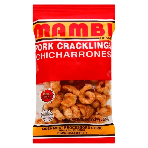 Mambi Pork Cracklings Chicharrones - 2.5oz