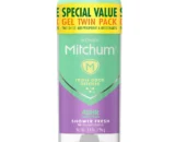 Mitchum Antiperspirant Deodorant Stick for Women, Triple Odor Defense Gel, 48 Hr Protection - Shower Fresh - 3.4oz/2pk