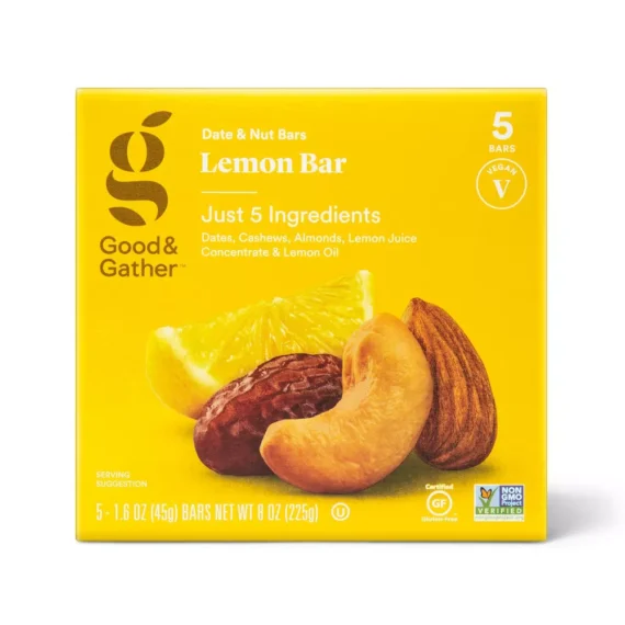 Good & Gather Lemon Nutrition Bars - 5ct