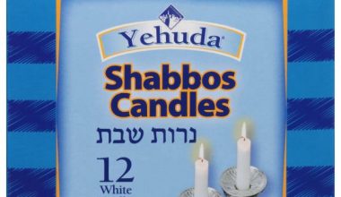 Yehuda Candles Shabbos White 12 CT
