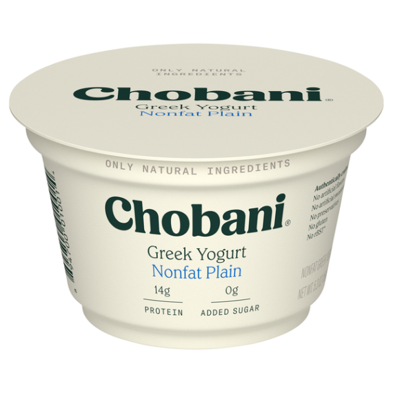 Chobani Non-fat Plain Greek Yogurt 5.3 oz