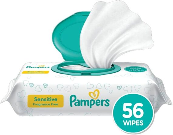 Pampers Baby Wipes Sensitive Fragrance Free - 56 Wipes