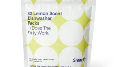 Smartly Lemon Scent Dishwasher Packs - 32ct