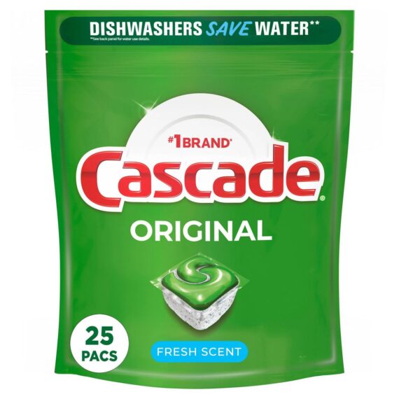 Cascade Fresh Scent Dishwasher Pods - 25 CT