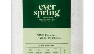 Everspring 100% Recycled Paper Towels - 2CT
