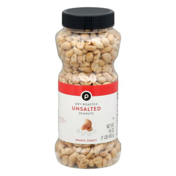 Publix Peanuts Dry Roasted Unsalted - 16 oz