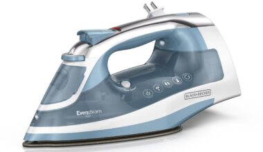 BLACK+DECKER Steam Iron Retractable Cord Gray