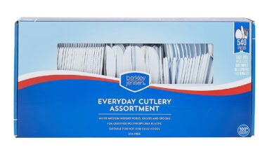 Berkley Jensen Plastic Cutlery Combo, 540 ct. - White